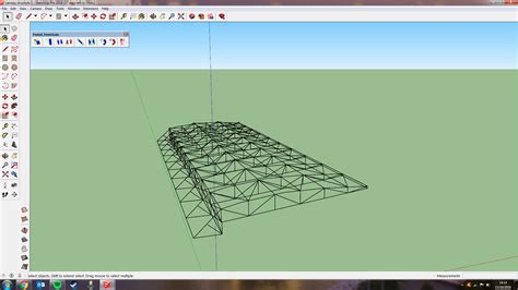 truss structure sketchup